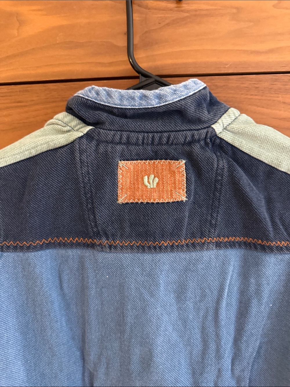 Fat Face Kids Colorblock Half-Zip Jacket in Blue, Orange & Green - Picture 5 of 7